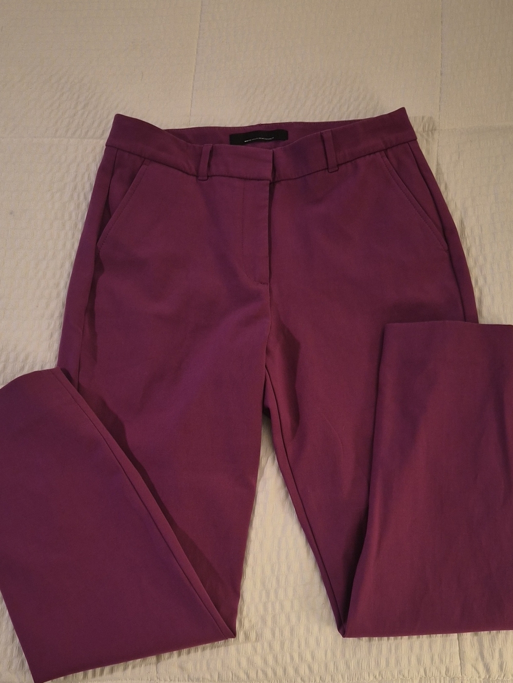 White House Black Market Magenta Elle Trousers sz 6